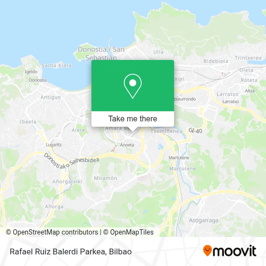 Rafael Ruiz Balerdi Parkea map