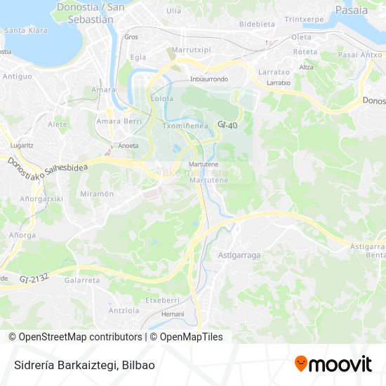 Sidrería Barkaiztegi map