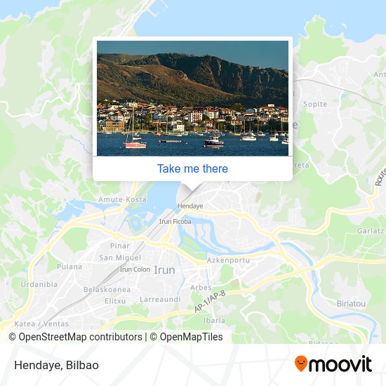 Hendaye map