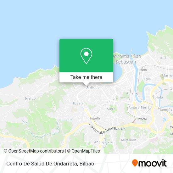 Centro De Salud De Ondarreta map