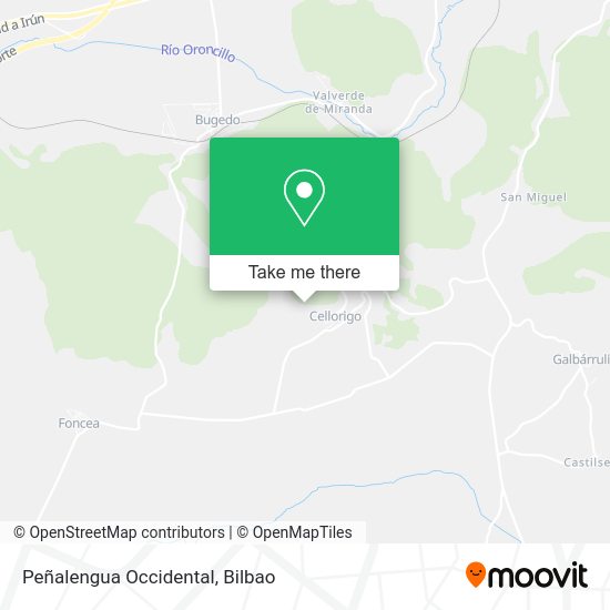 Peñalengua Occidental map