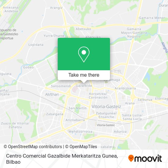 Centro Comercial Gazalbide Merkataritza Gunea map