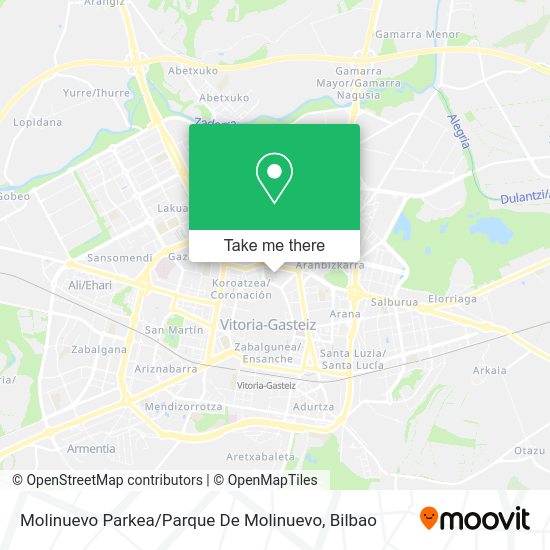 Molinuevo Parkea / Parque De Molinuevo map