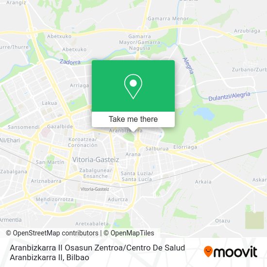 Aranbizkarra II Osasun Zentroa / Centro De Salud Aranbizkarra II map