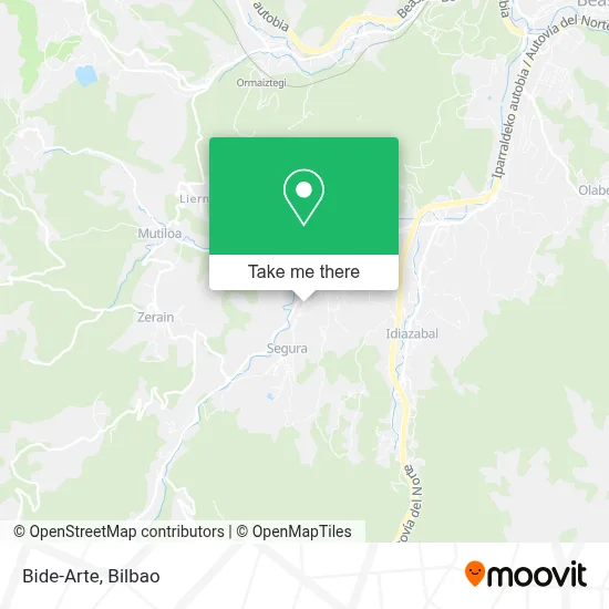 Bide-Arte map