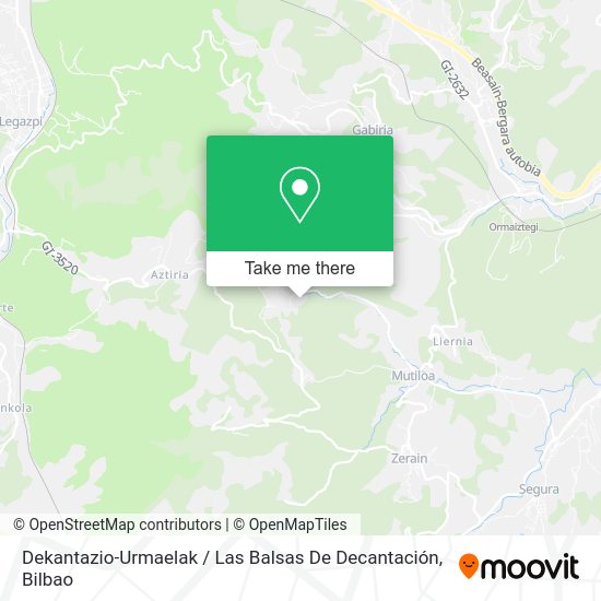 Dekantazio-Urmaelak / Las Balsas De Decantación map