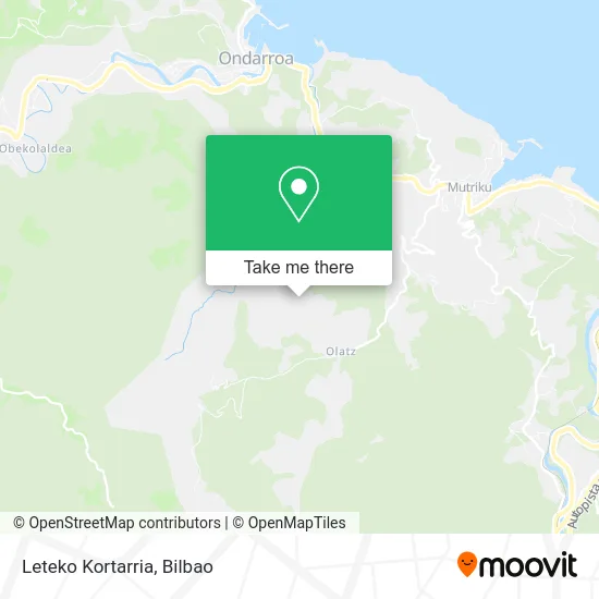 Leteko Kortarria map