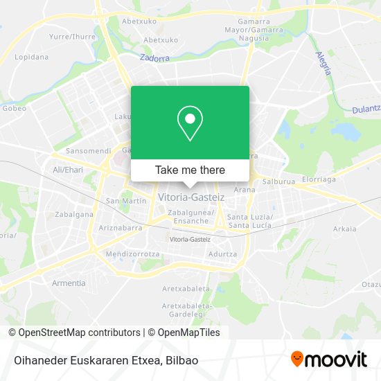 Oihaneder Euskararen Etxea map