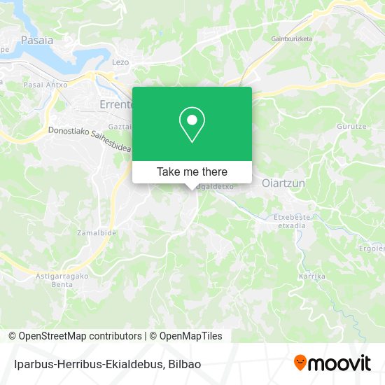 Iparbus-Herribus-Ekialdebus map