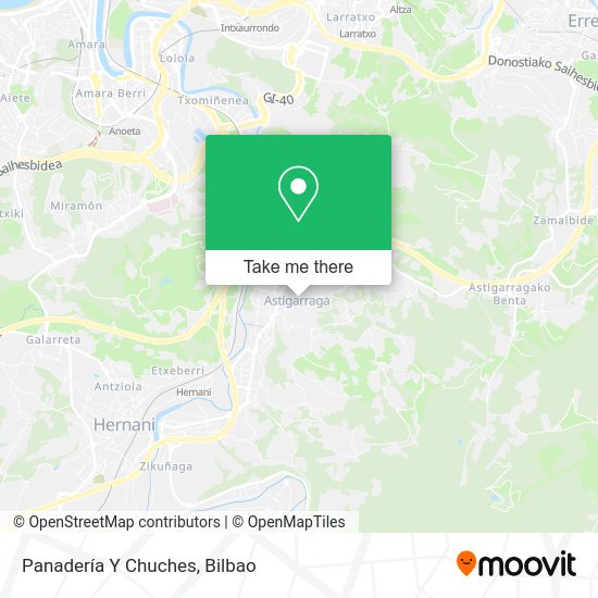 Panadería Y Chuches map