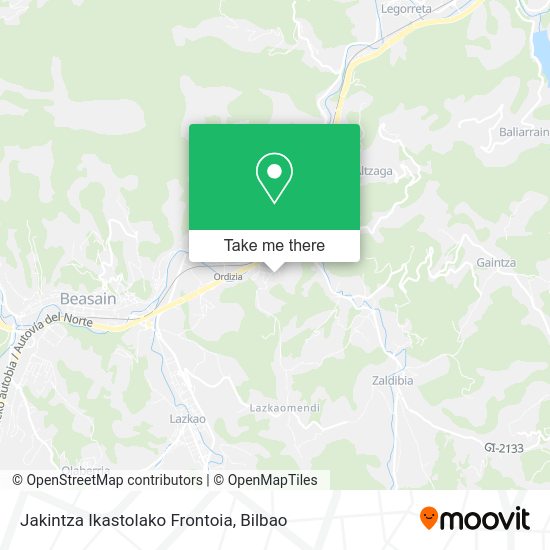 Jakintza Ikastolako Frontoia map