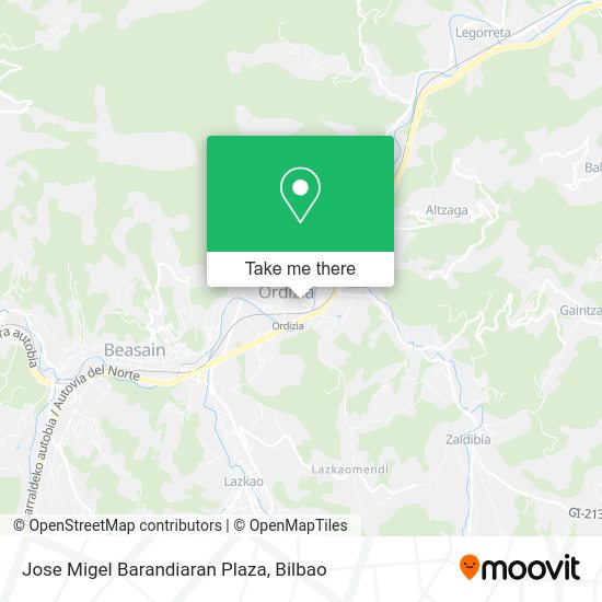 Jose Migel Barandiaran Plaza map
