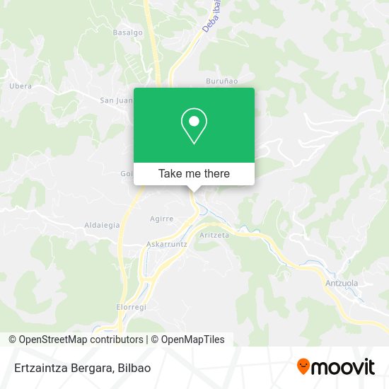 Ertzaintza Bergara map