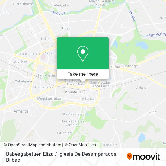Babesgabetuen Eliza / Iglesia De Desamparados map