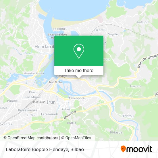 Laboratoire Biopole Hendaye map