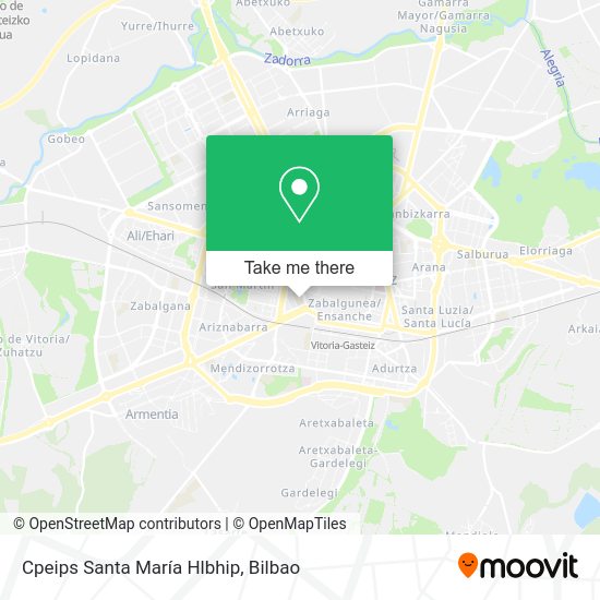 Cpeips Santa María Hlbhip map
