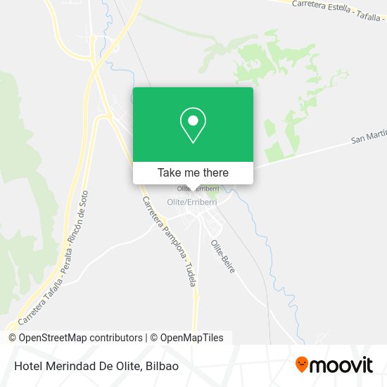 Hotel Merindad De Olite map