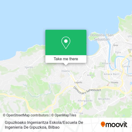 Gipuzkoako Ingeniaritza Eskola / Escuela De Ingeniería De Gipuzkoa map