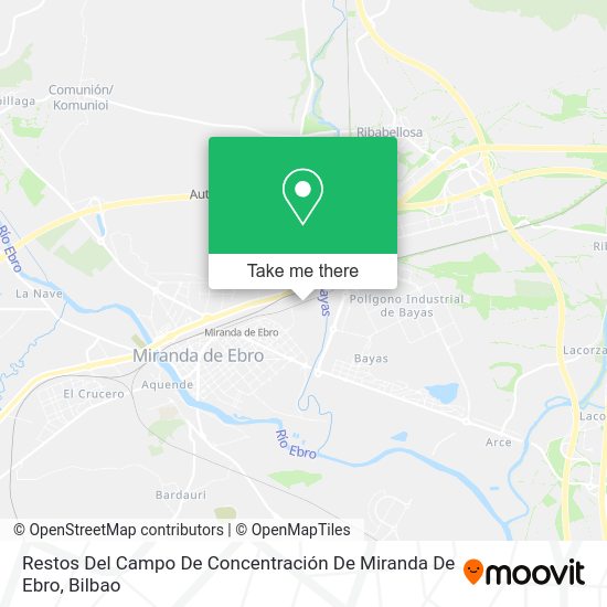 Restos Del Campo De Concentración De Miranda De Ebro map