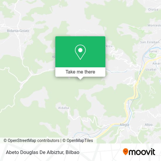 Abeto Douglas De Albiztur map