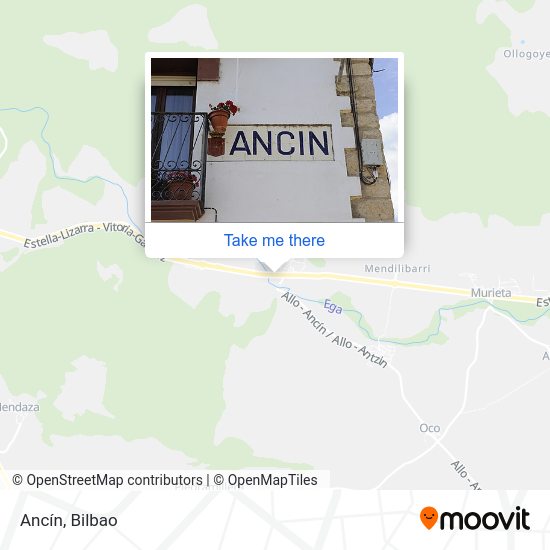 Ancín map