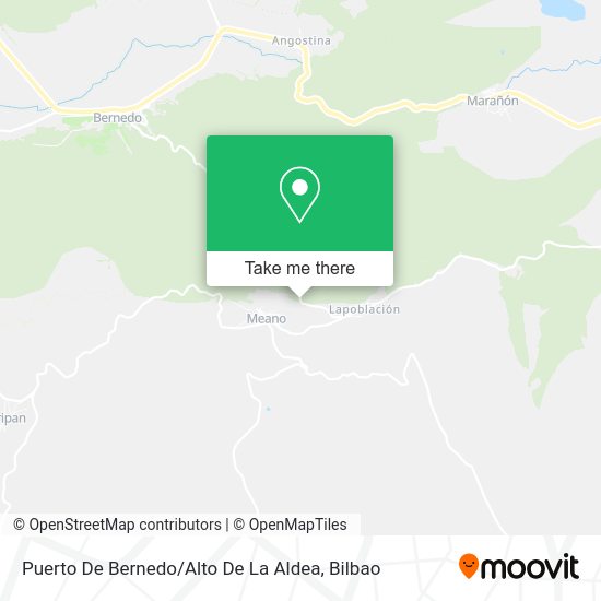 Puerto De Bernedo / Alto De La Aldea map