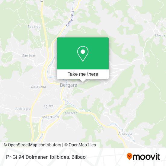Pr-Gi 94 Dolmenen Ibilbidea map