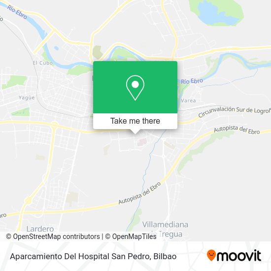Aparcamiento Del Hospital San Pedro map