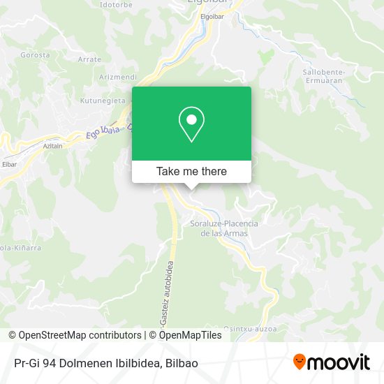 Pr-Gi 94 Dolmenen Ibilbidea map