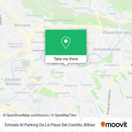 Entrada Al Parking De La Plaza Del Castillo map