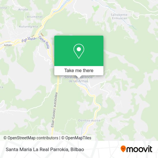 Santa Maria La Real Parrokia map
