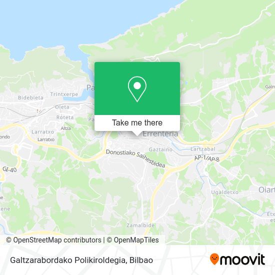 Galtzarabordako Polikiroldegia map
