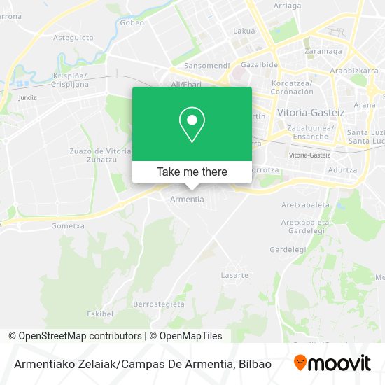 Armentiako Zelaiak / Campas De Armentia map