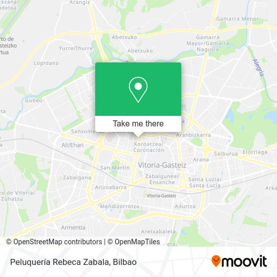 Peluquería Rebeca Zabala map