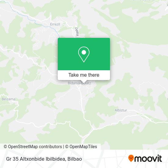 Gr 35 Altxonbide Ibilbidea map