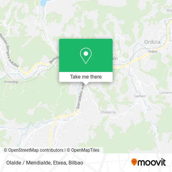 Olalde / Mendialde, Etxea map