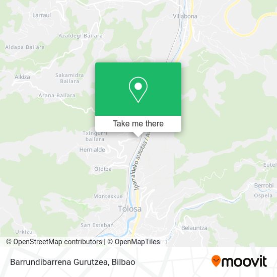 Barrundibarrena Gurutzea map