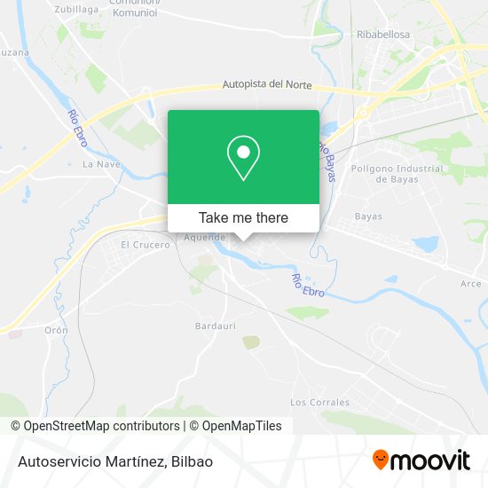 Autoservicio Martínez map