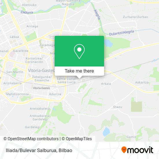 Iliada/Bulevar Salburua map