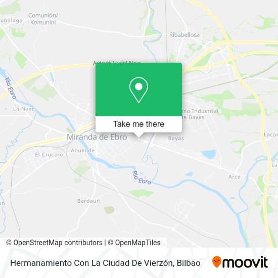 Hermanamiento Con La Ciudad De Vierzón map