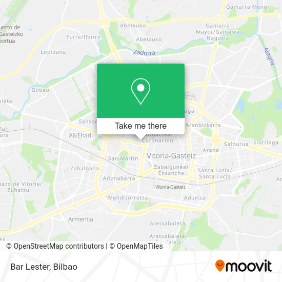 Bar Lester map