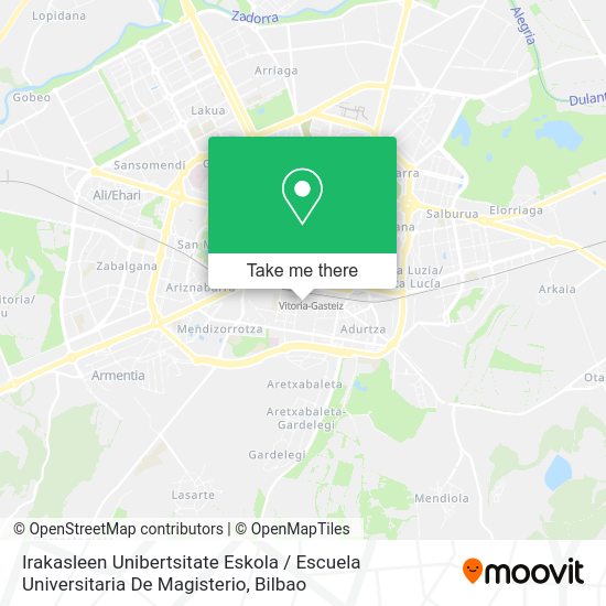 Irakasleen Unibertsitate Eskola / Escuela Universitaria De Magisterio map