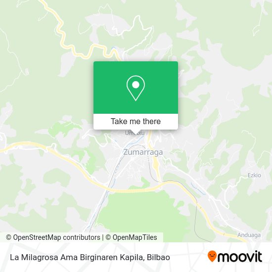 La Milagrosa Ama Birginaren Kapila map
