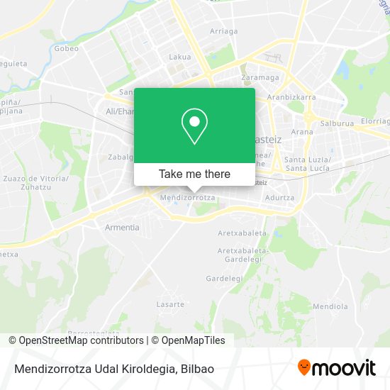 Mendizorrotza Udal Kiroldegia map