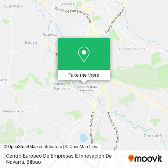 Centro Europeo De Empresas E Innovación De Navarra map