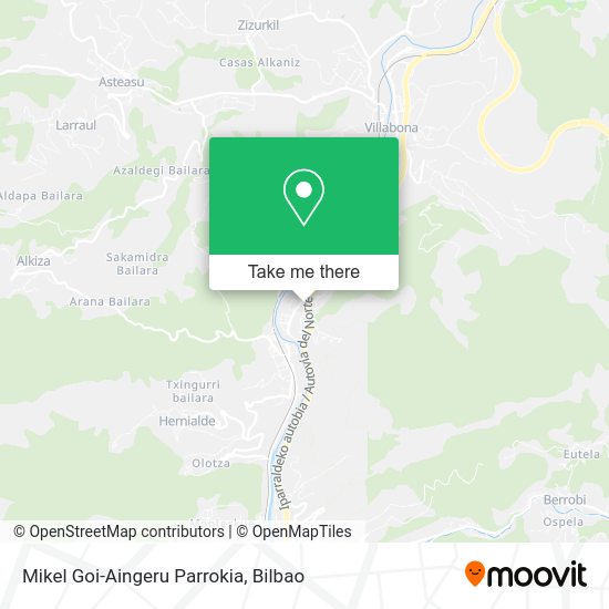 Mikel Goi-Aingeru Parrokia map