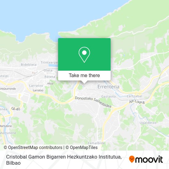 Cristobal Gamon Bigarren Hezkuntzako Institutua map