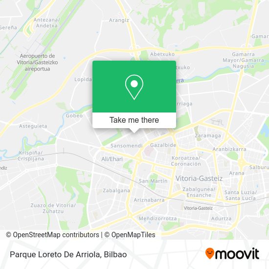 Parque Loreto De Arriola map