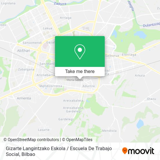 Gizarte Langintzako Eskola / Escuela De Trabajo Social map
