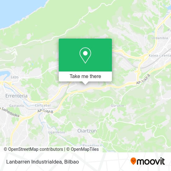 Lanbarren Industrialdea map